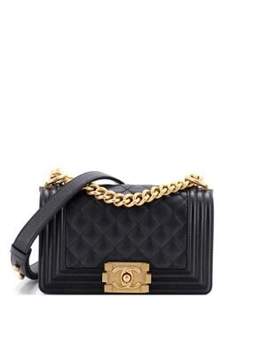 Chanel Boy Flap Bag Quilted Caviar #343168C47B
